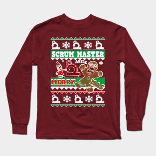 XMAS SWEATER SCRUM MASTER Long Sleeve T-Shirt